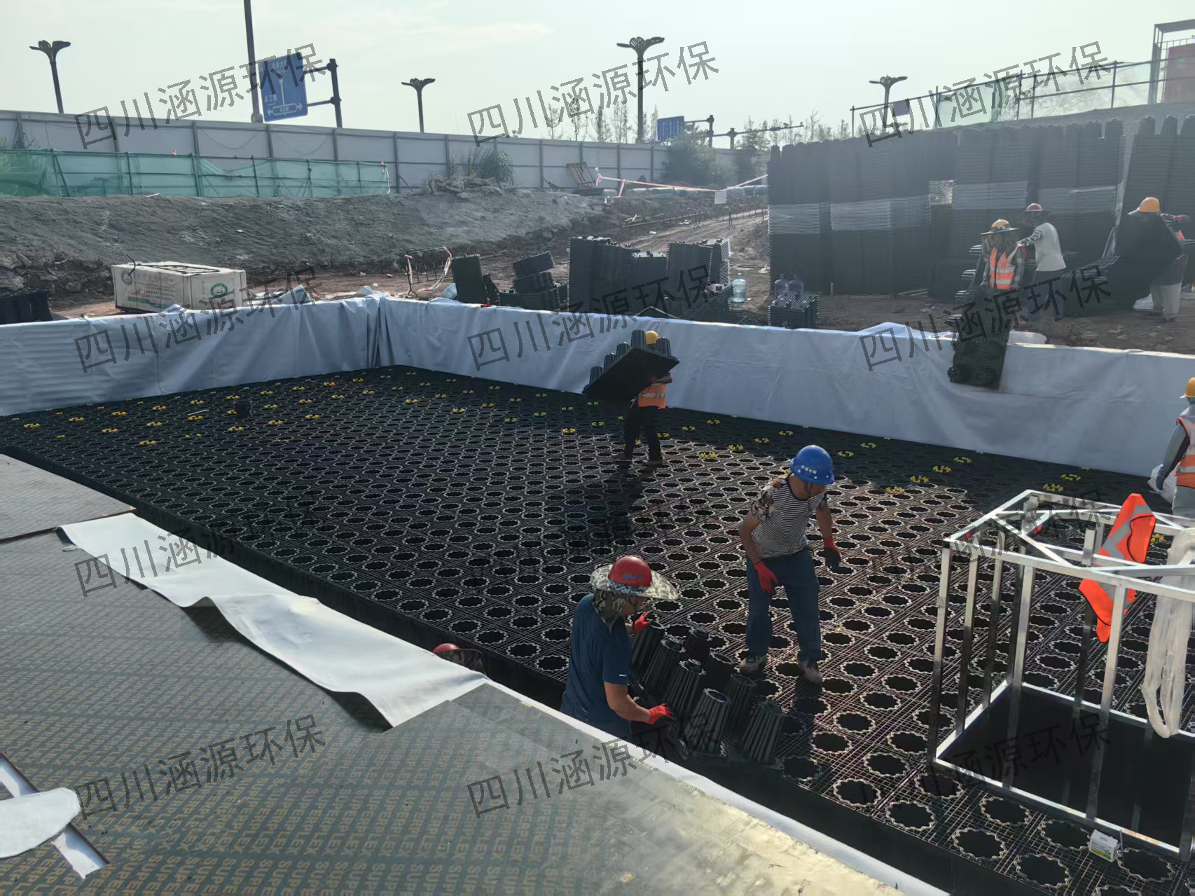 民航科技創(chuàng)新示范區(qū)一期項目PP模塊雨水回用系統(tǒng)